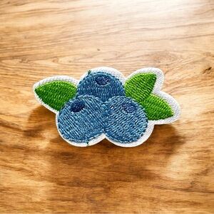 Blueberry Embroidered Patch